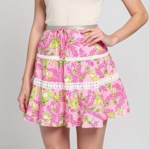 Lilly Pulitzer Phipps Pink Stacy Skirt Size S 😮